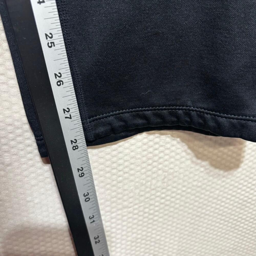 Nike Therma-FIT Fleece Track Pants Womens Small Black Wide Straight Leg Swoosh - Picture 7 of 8